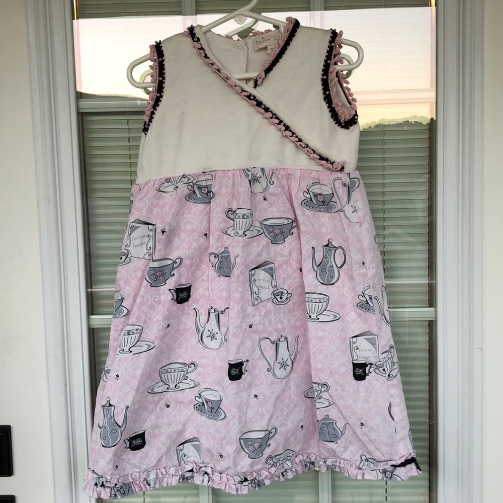 Trish Scully Girls 4T Pink Tea Dress